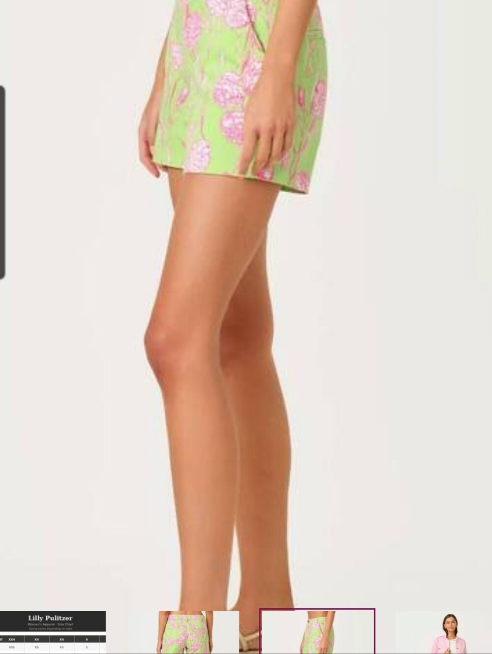 NWT Lilly Pulitzer Callahan Shorts In Pistachio Macaron - Picture 3 of 5